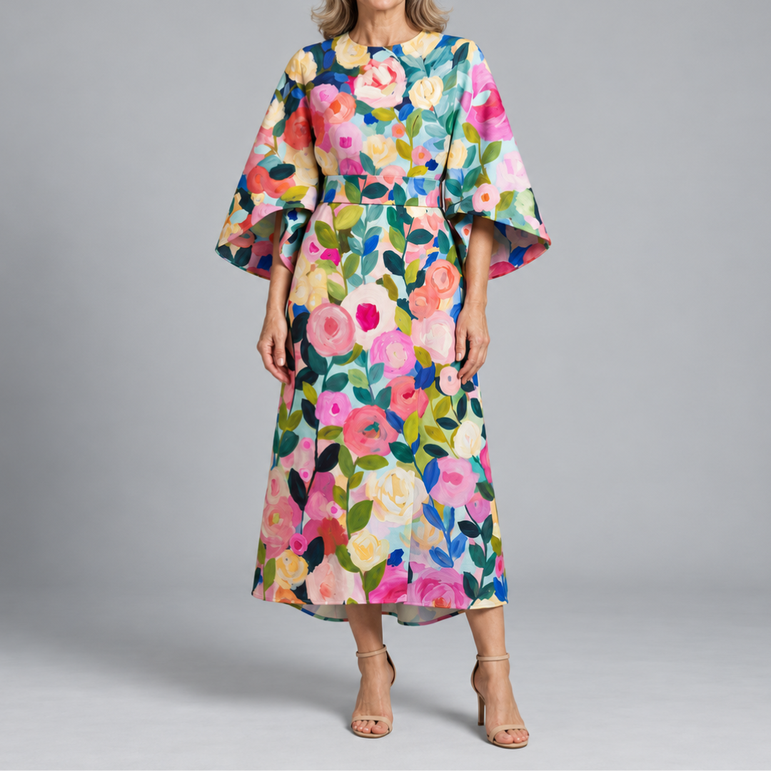 Brooklyn – Statement Print Midi Dress