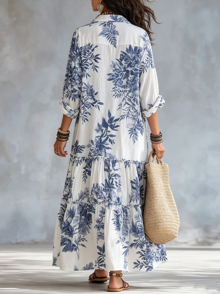 Pauline™ | Maxi Floral Dress & Lightweight