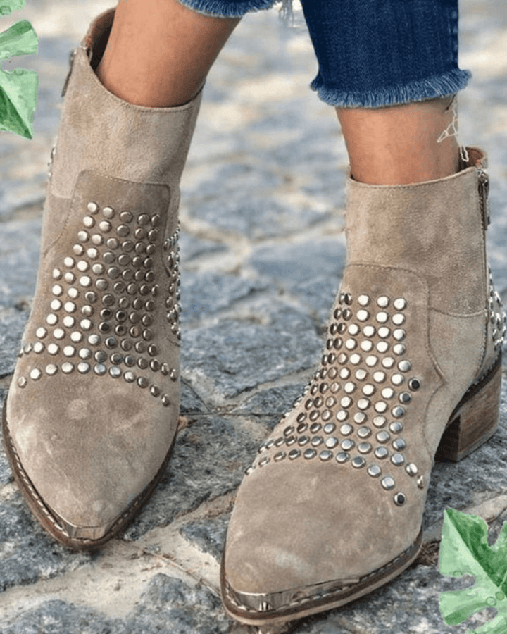 Fernande™ | Easy Studded Ankle Boots