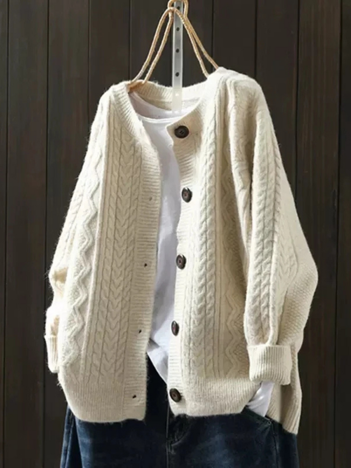 Lorenza Cable Knit Cardigan