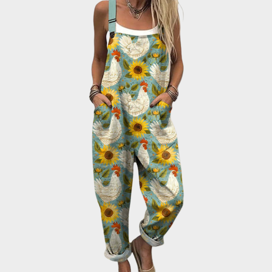Comfort | Relaxed Fit Printed Overalls