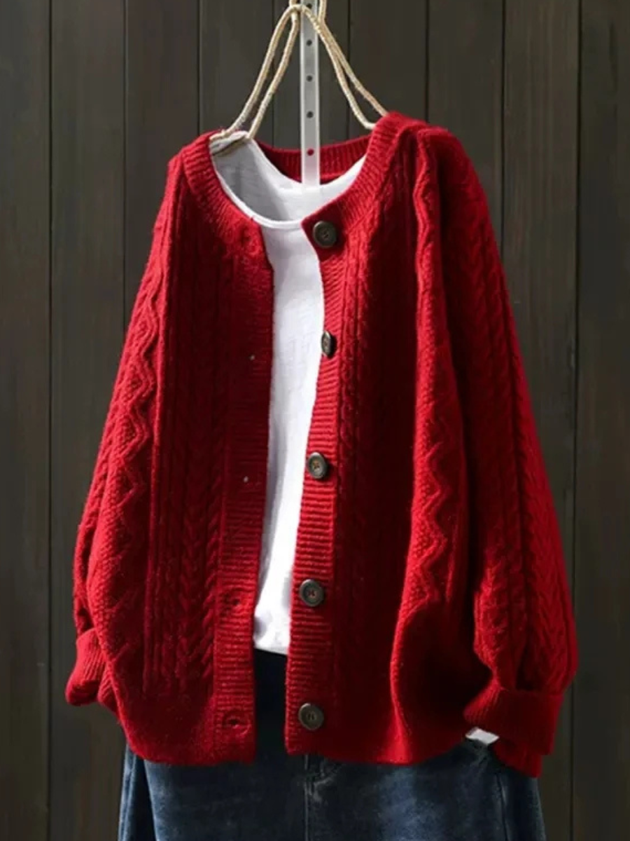 Lorenza Cable Knit Cardigan