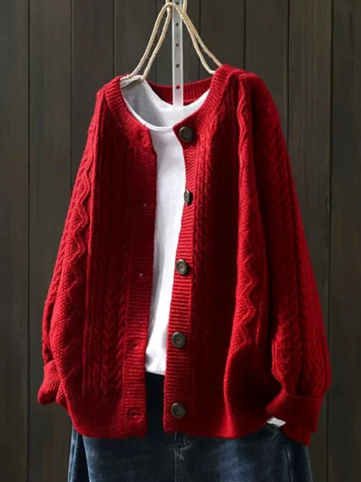Lorenza Cable Knit Cardigan