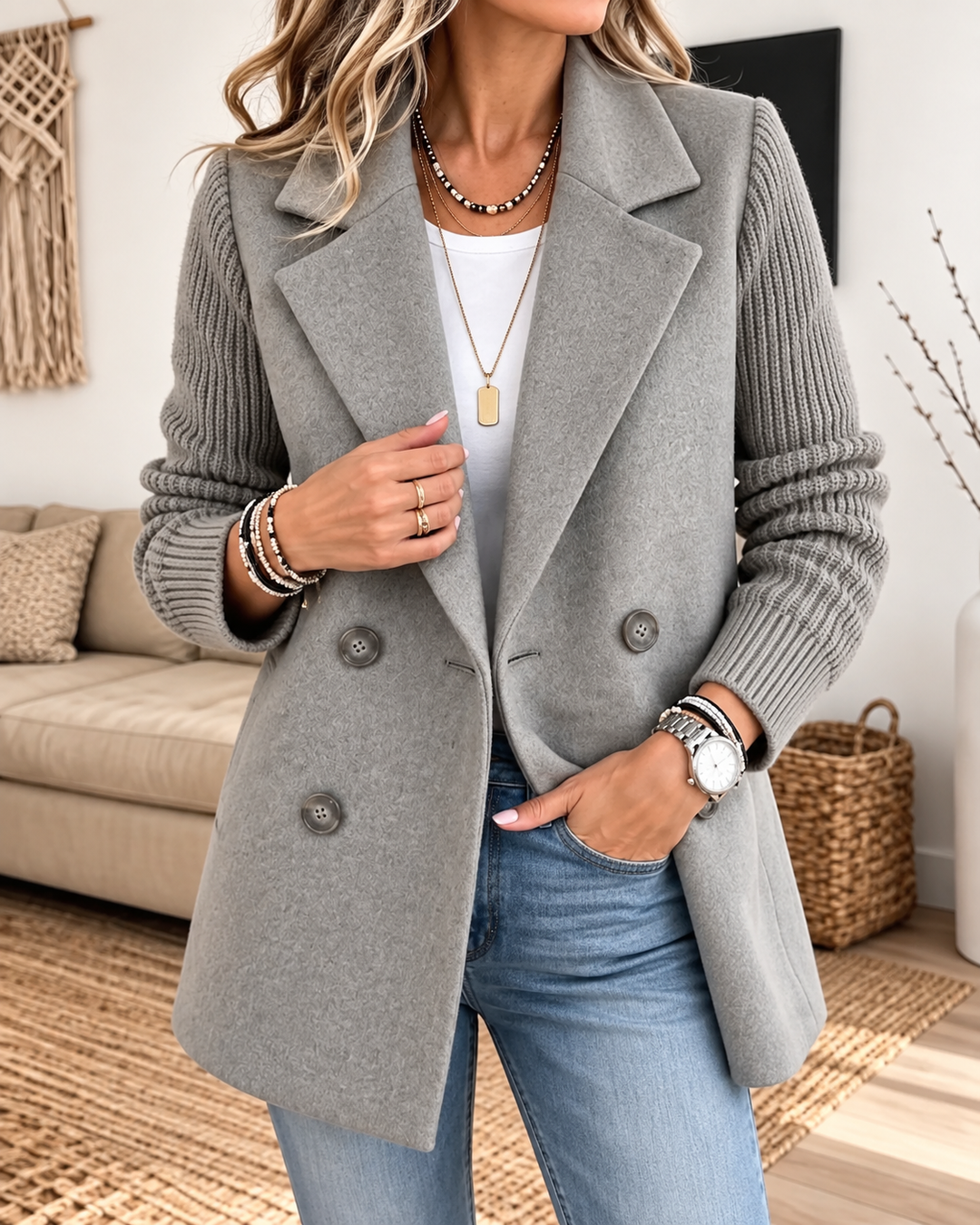 Ginette™ | Tailored Elegance, Knitted Comfort