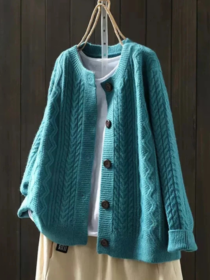 Lorenza Cable Knit Cardigan