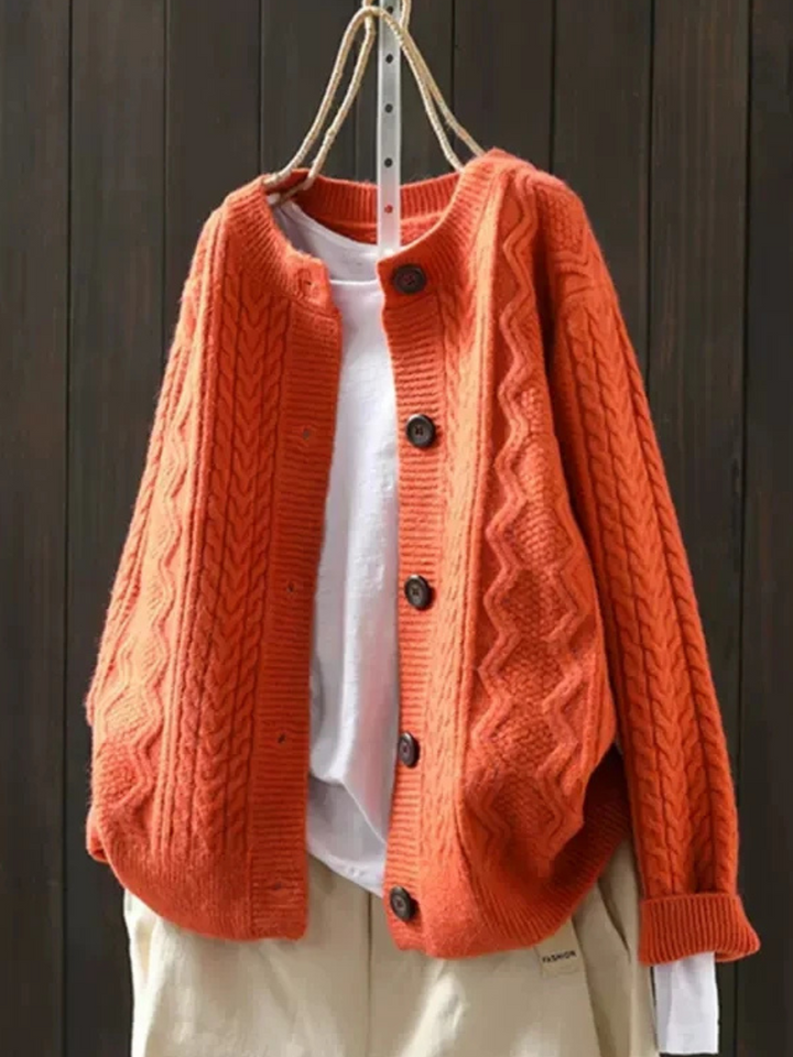 Lorenza Cable Knit Cardigan