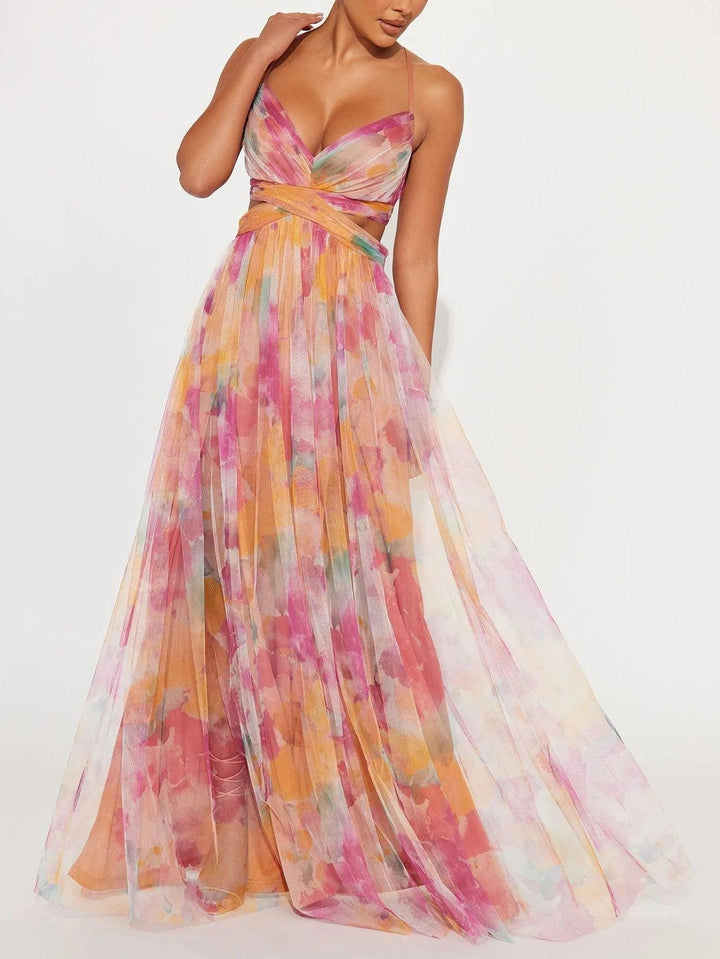 Camille | Elegant Floral Maxi Dress