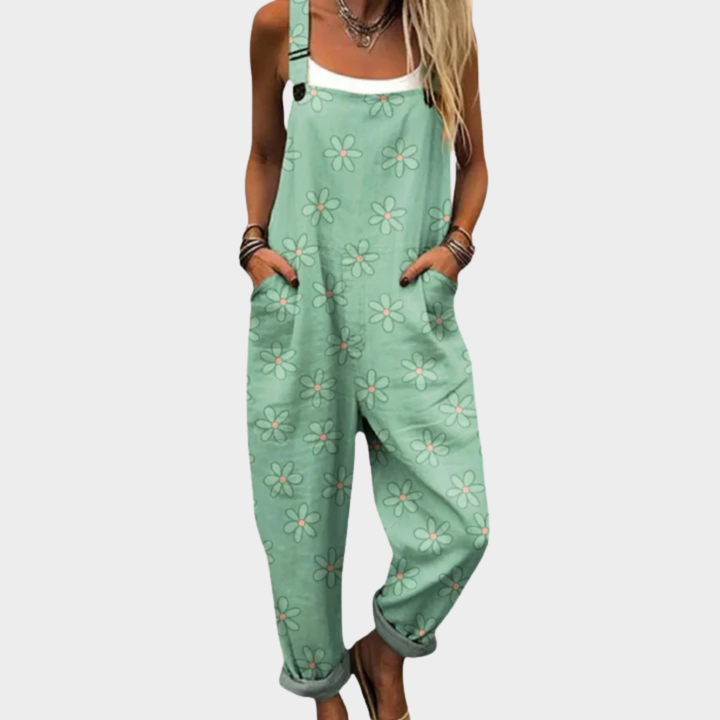 Loose Fit Printed Overalls – Comfort and Freedom
