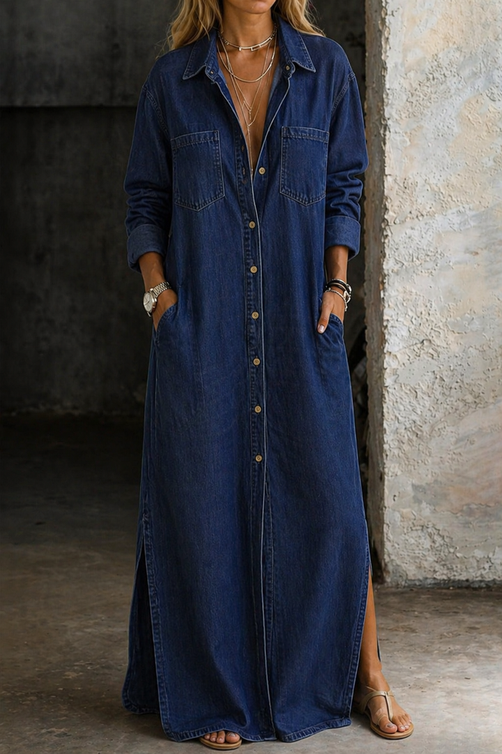 Andrea | Button-Down Denim Dress