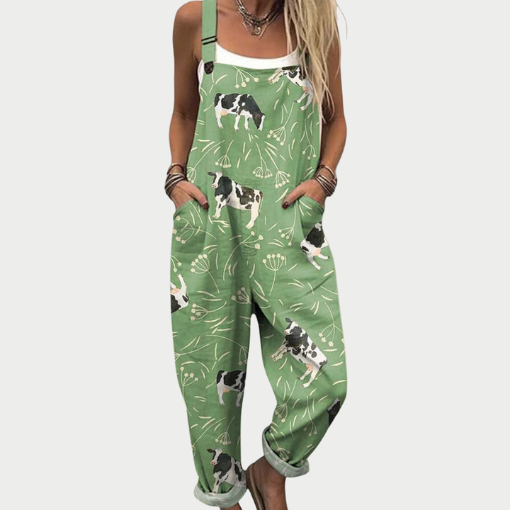 Comfort | Wide-Leg Printed Overall