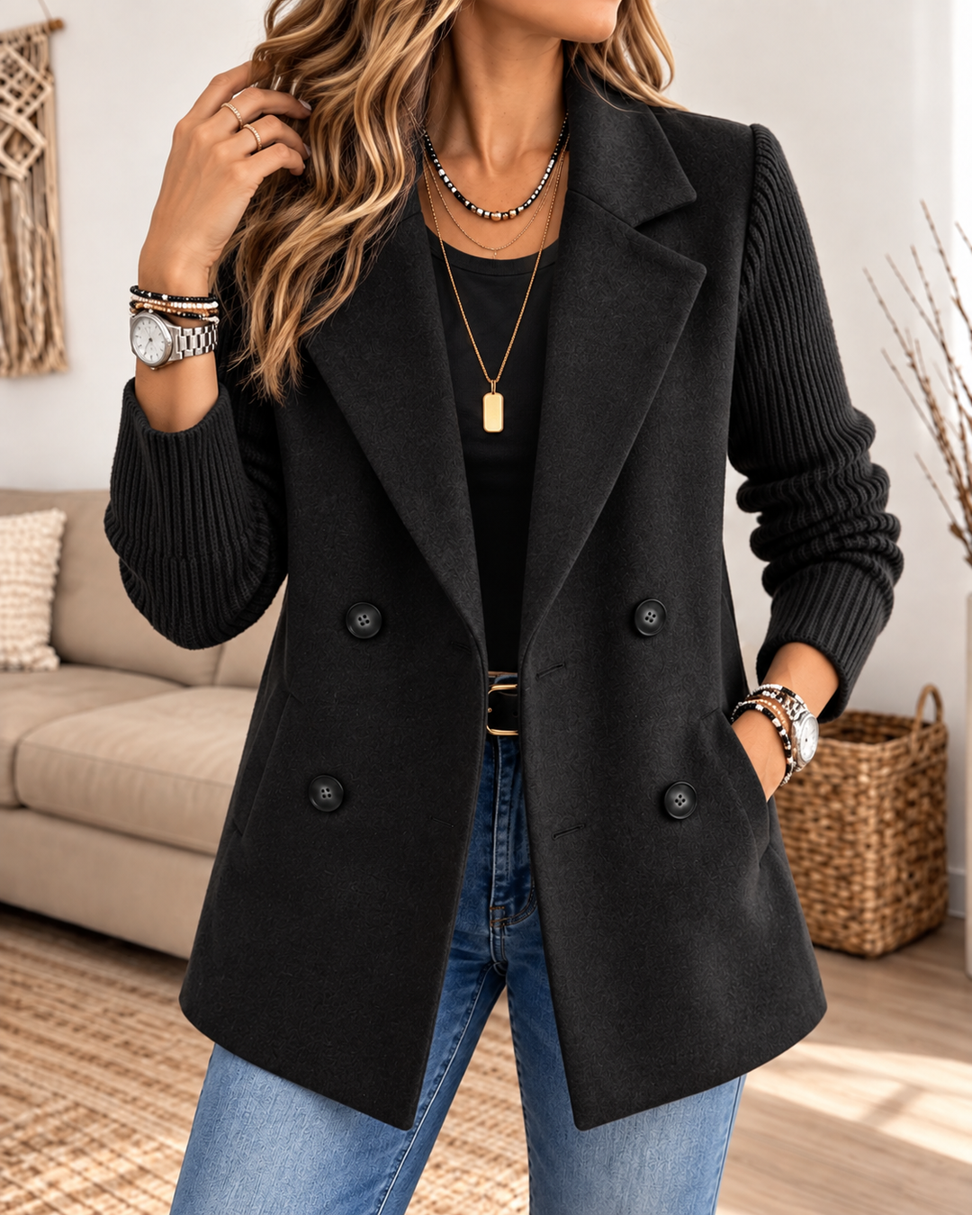 Ginette™ | Tailored Elegance, Knitted Comfort