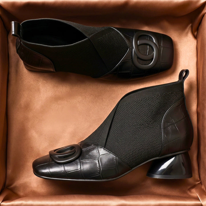 Clara | Sculpted Leather Boots