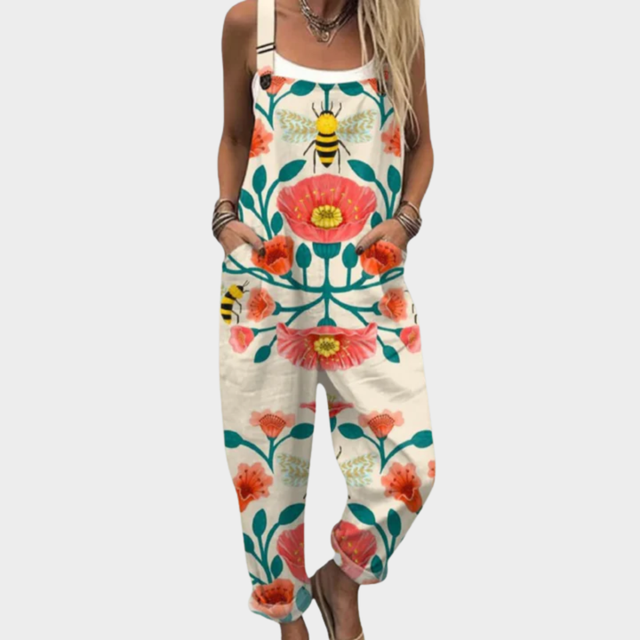 Comfort | Loose-fitting Overall with Creative Print