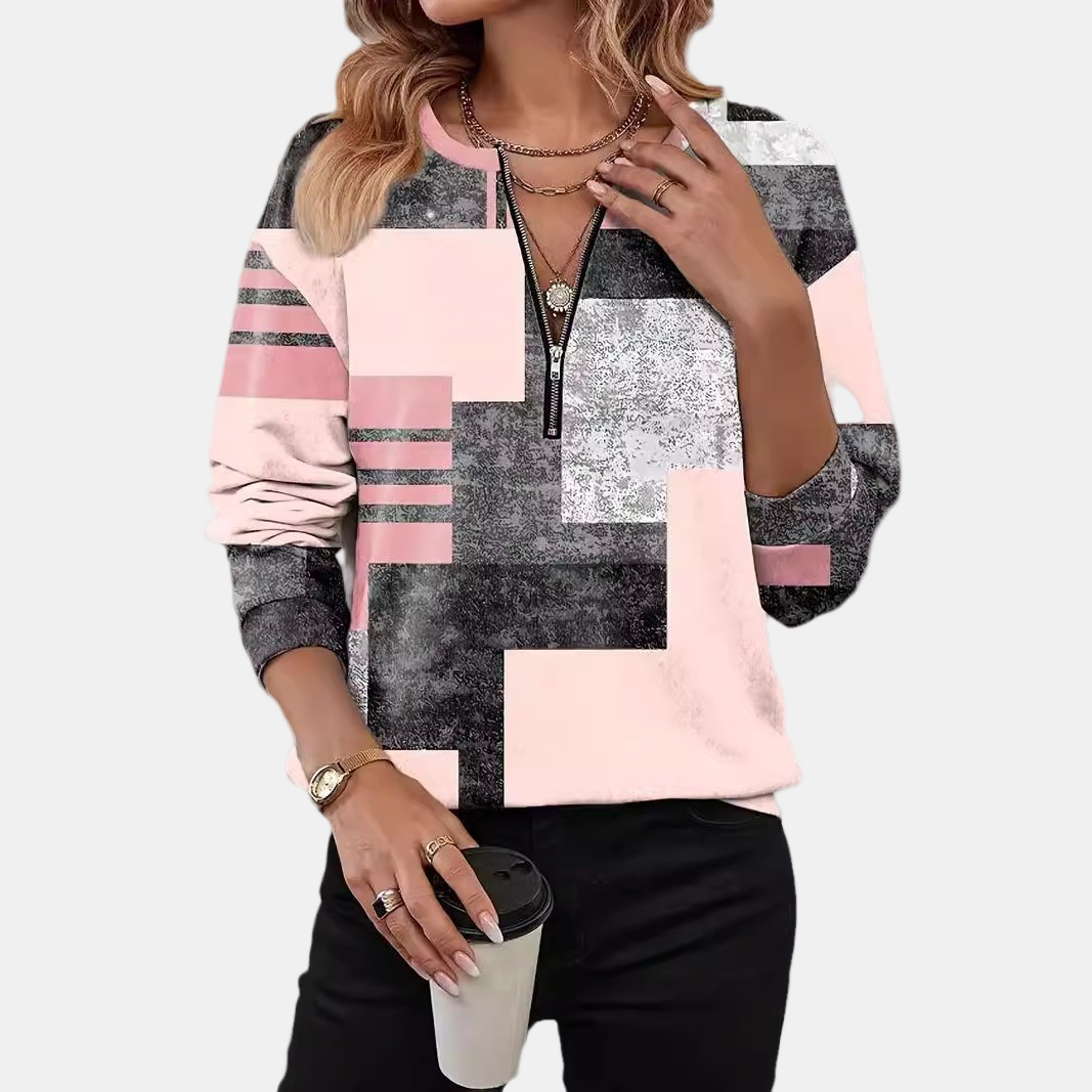 Lurelia | Soft Geometric Sweatshirt