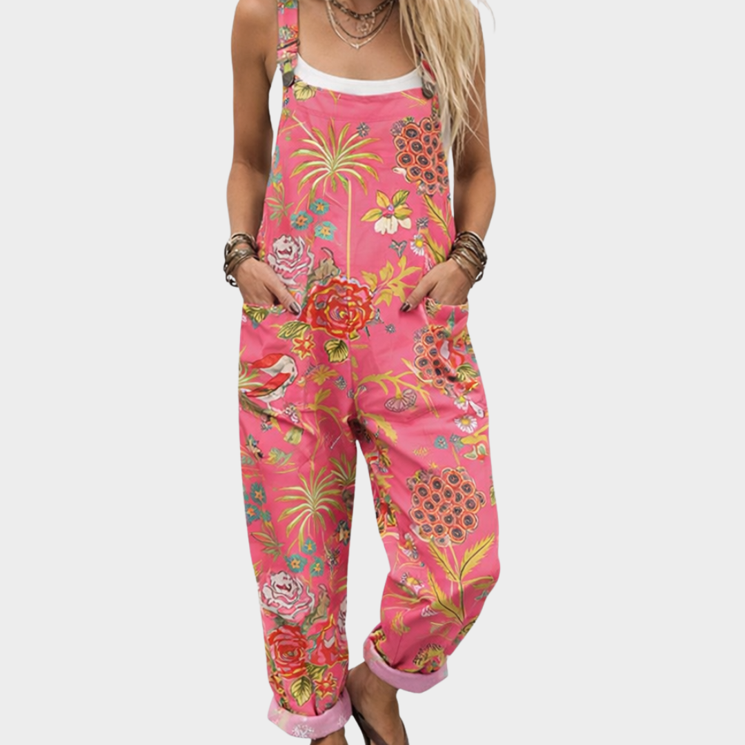 Clara | Comfortable Printed Jumpsuit with Wide Legs