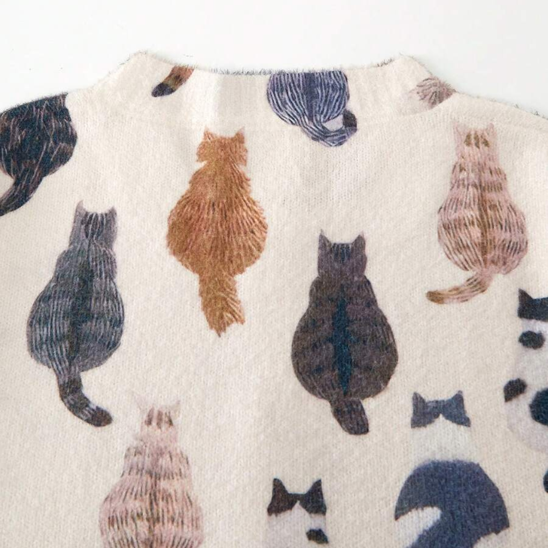 Marilyn | Cat Pattern Cardigan