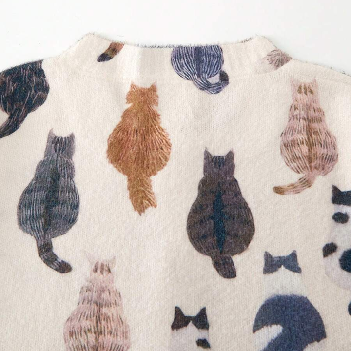 Marilyn | Cat Pattern Cardigan