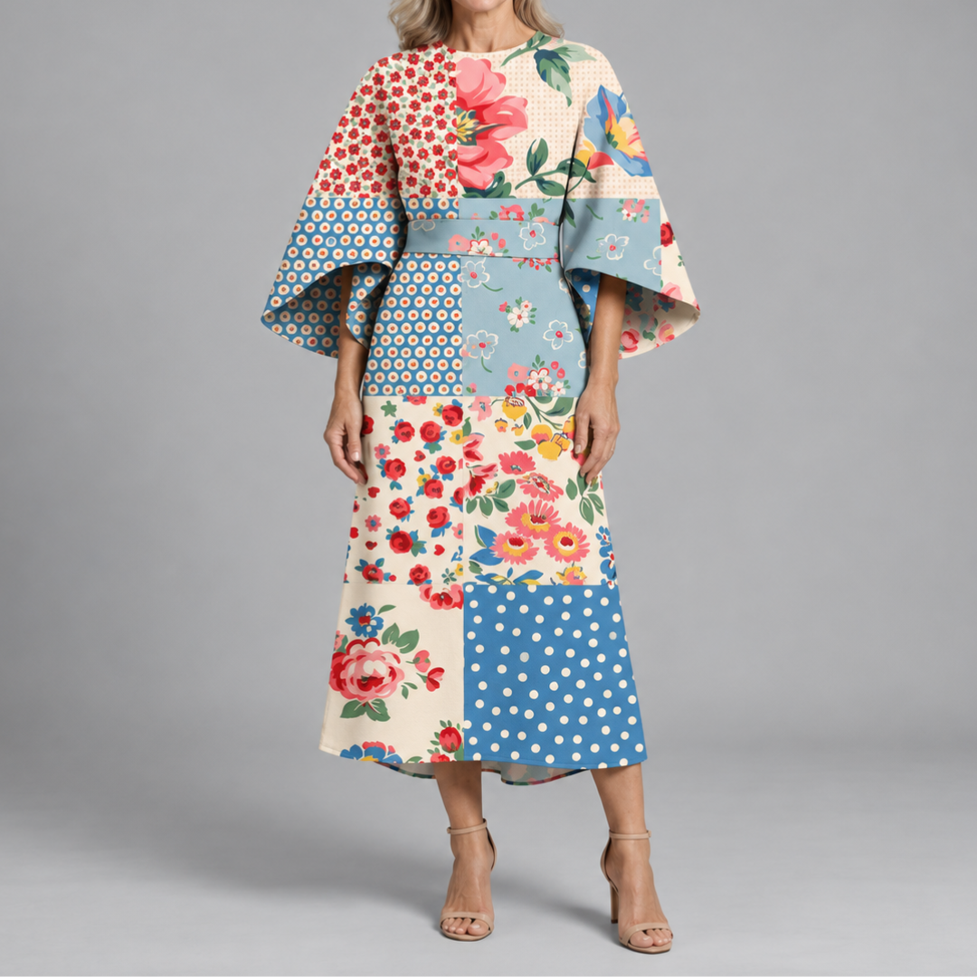 Brooklyn – Statement Print Midi Dress