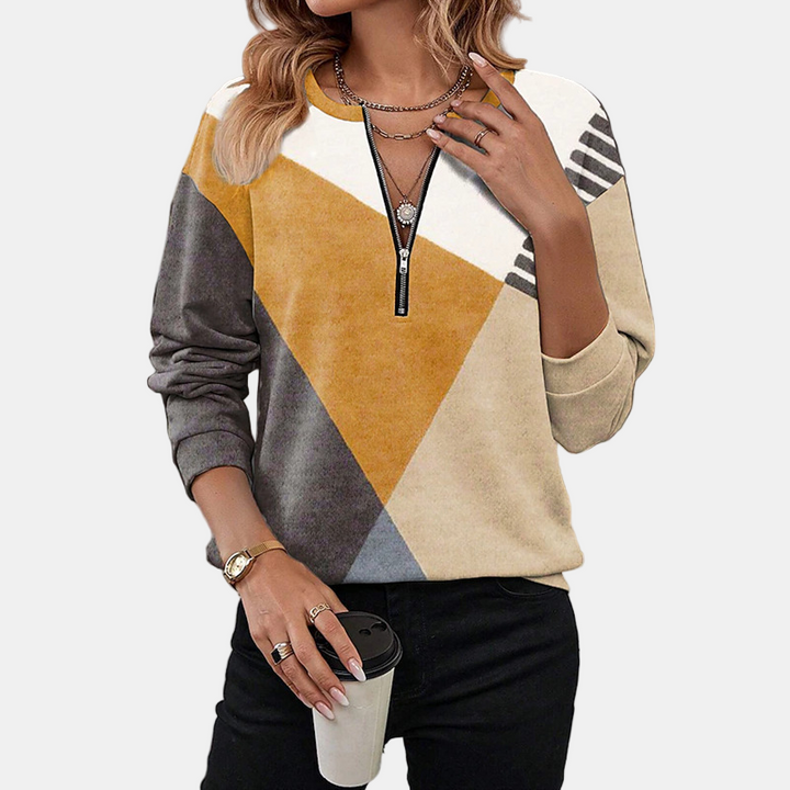 Lurelia | Soft Geometric Sweatshirt