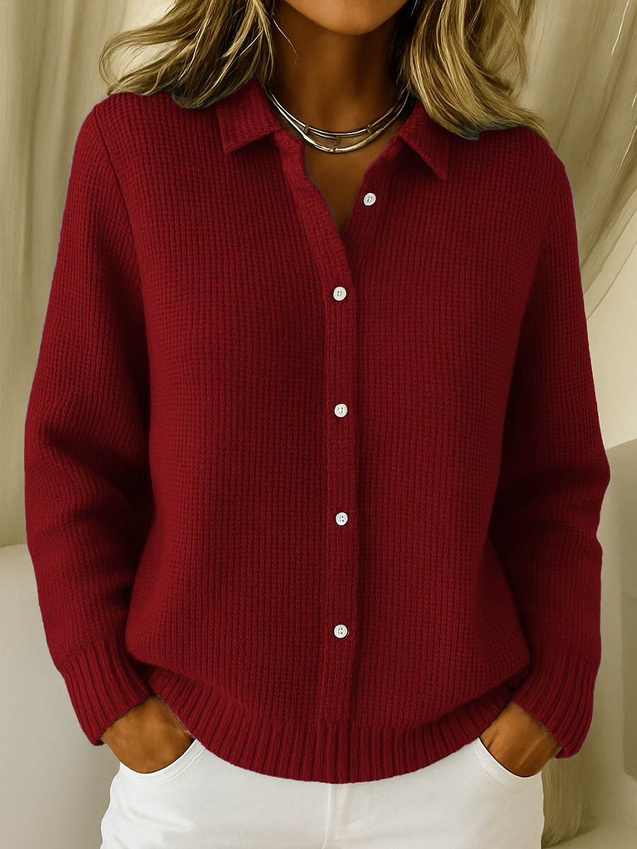 Maeve | Classic Buttoned Knit Cardigan