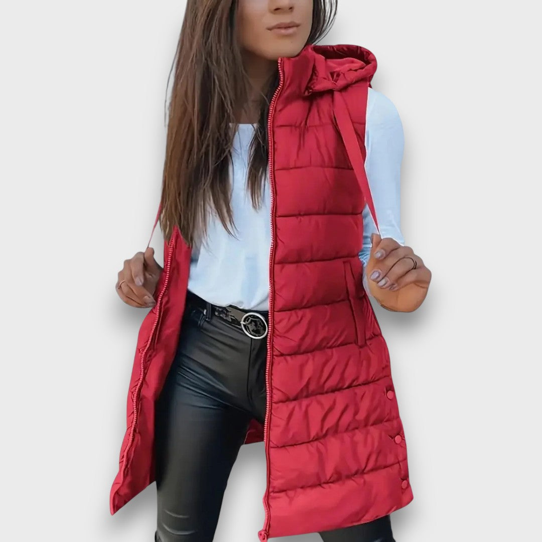 Kaira – Casual Hooded Quilted Vest