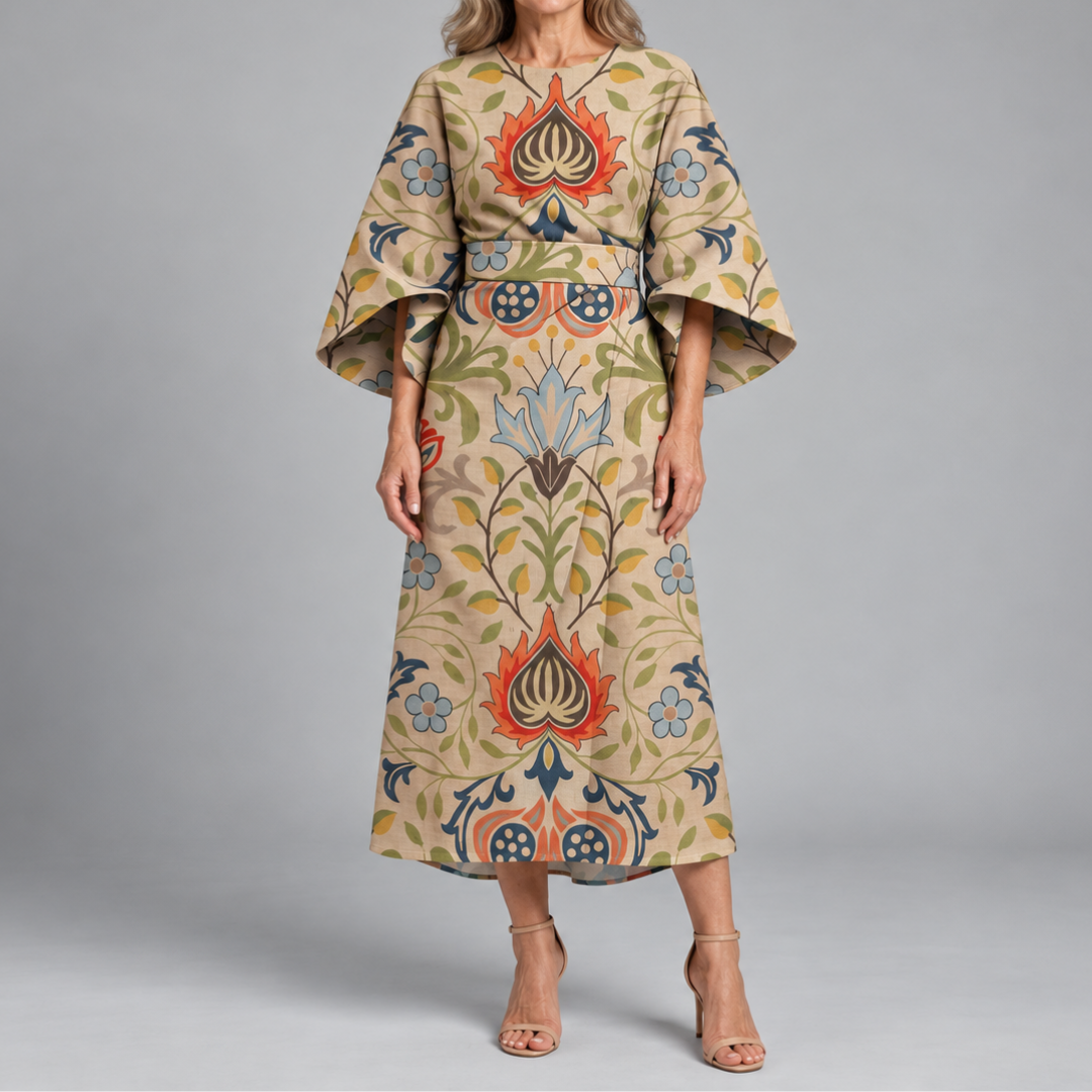 Brooklyn – Statement Print Midi Dress