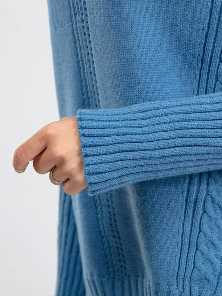 Scarlett | Chic Turtleneck Knitted Set and Wide Leg Pants