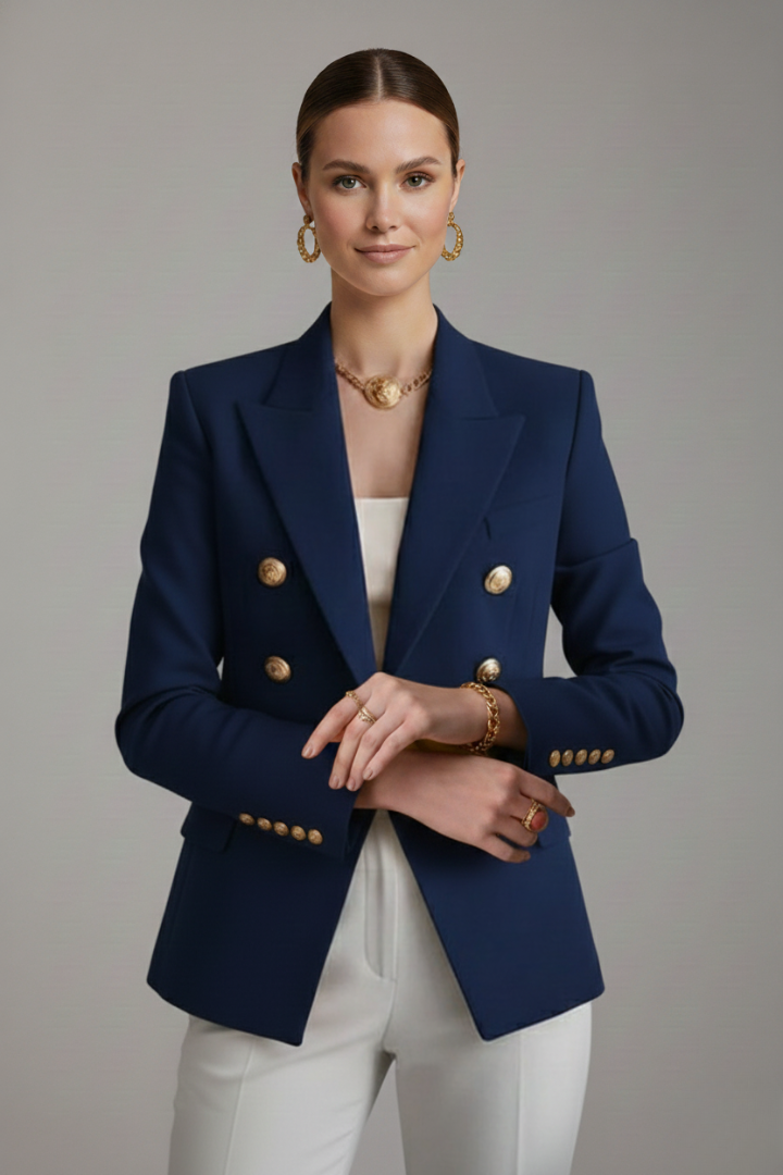 Camille | Long Double-Breasted Blazer