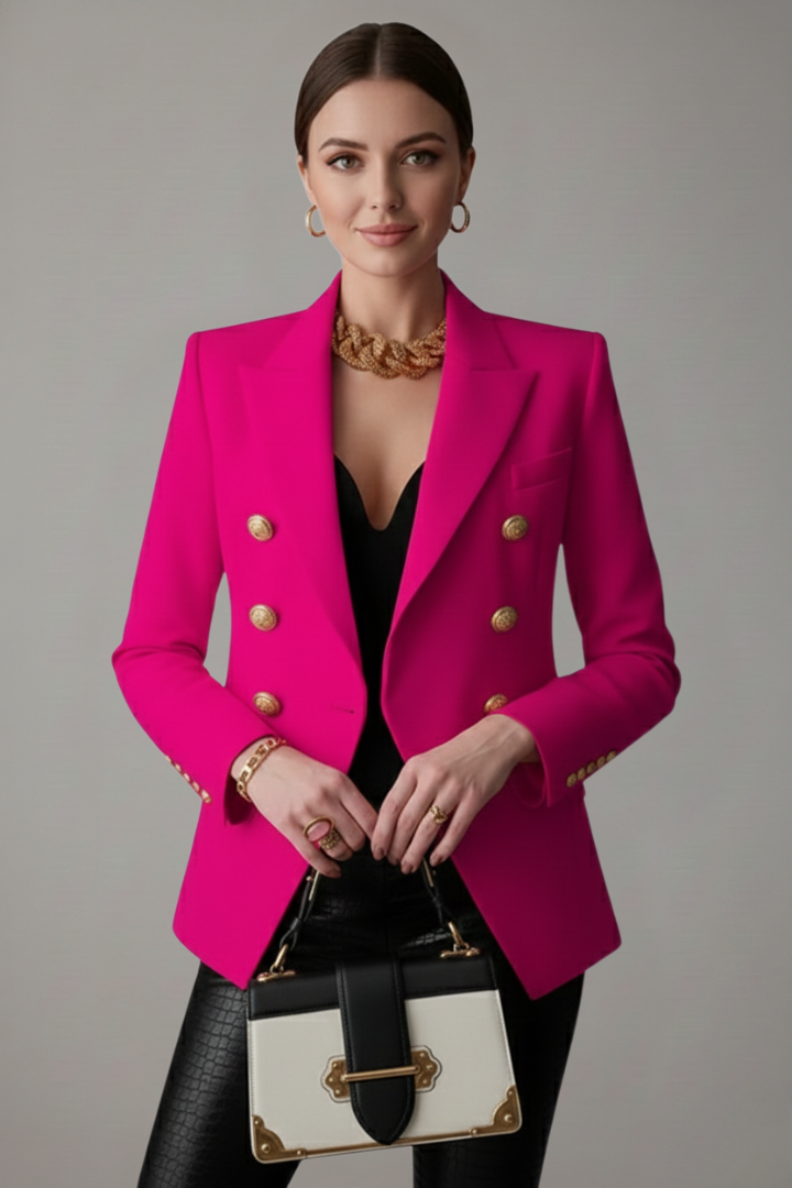 Camille | Long Double-Breasted Blazer