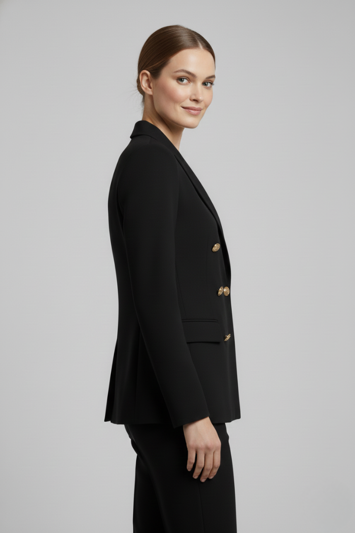 Camille | Long Double-Breasted Blazer