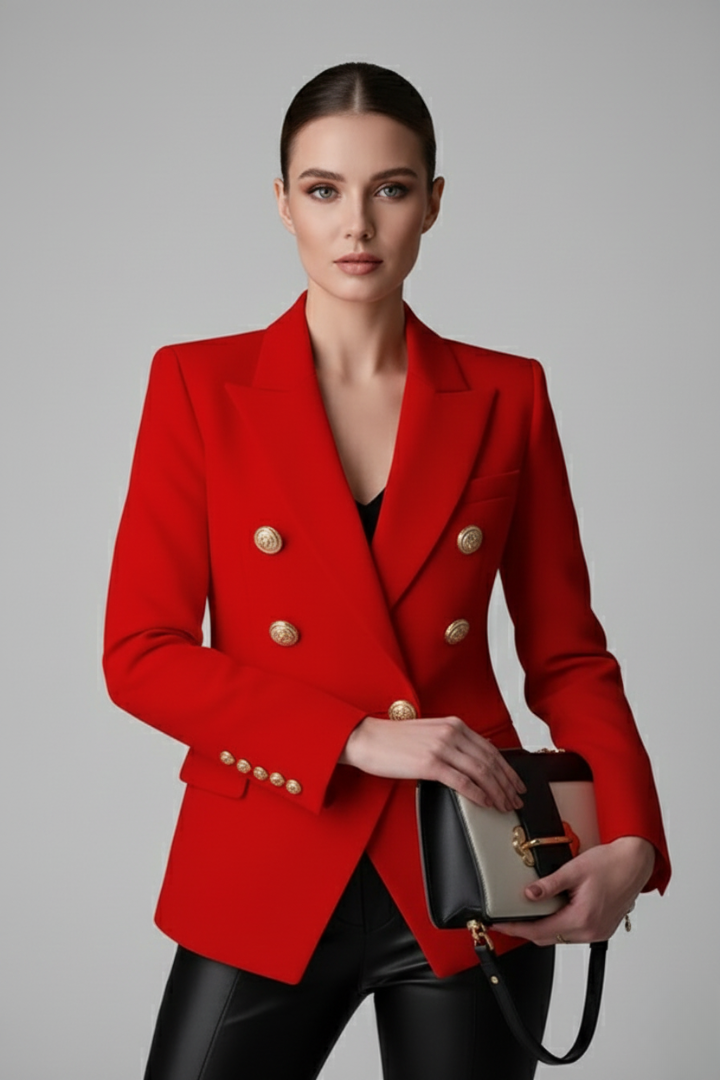 Camille | Long Double-Breasted Blazer