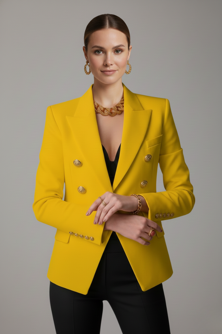 Camille | Long Double-Breasted Blazer