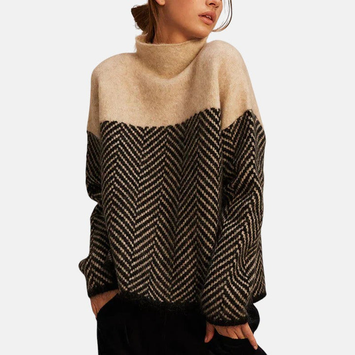 Eva - Chevron Knit Sweater