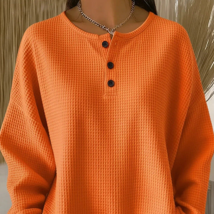 Becca™ - Relaxed V-Neck Knit Top