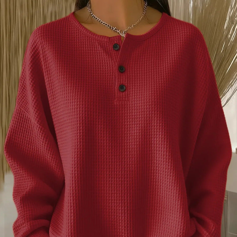 Becca™ - Relaxed V-Neck Knit Top