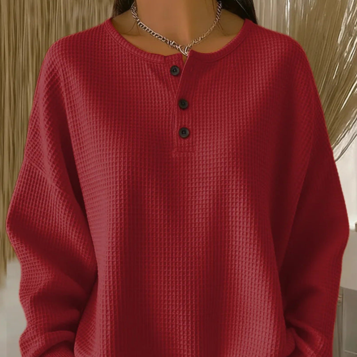 Becca™ - Relaxed V-Neck Knit Top