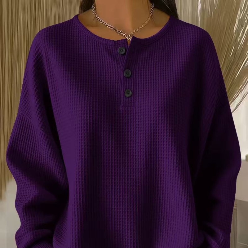 Becca™ - Relaxed V-Neck Knit Top