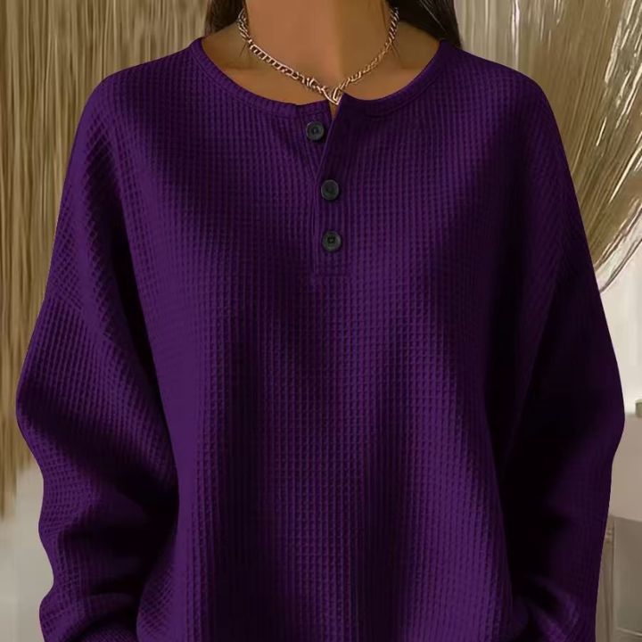 Becca™ - Relaxed V-Neck Knit Top