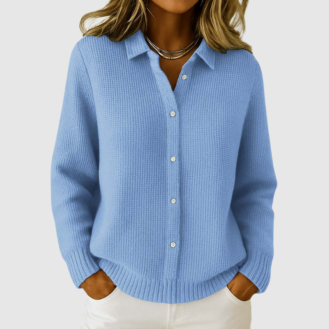 Maeve | Classic Buttoned Knit Cardigan