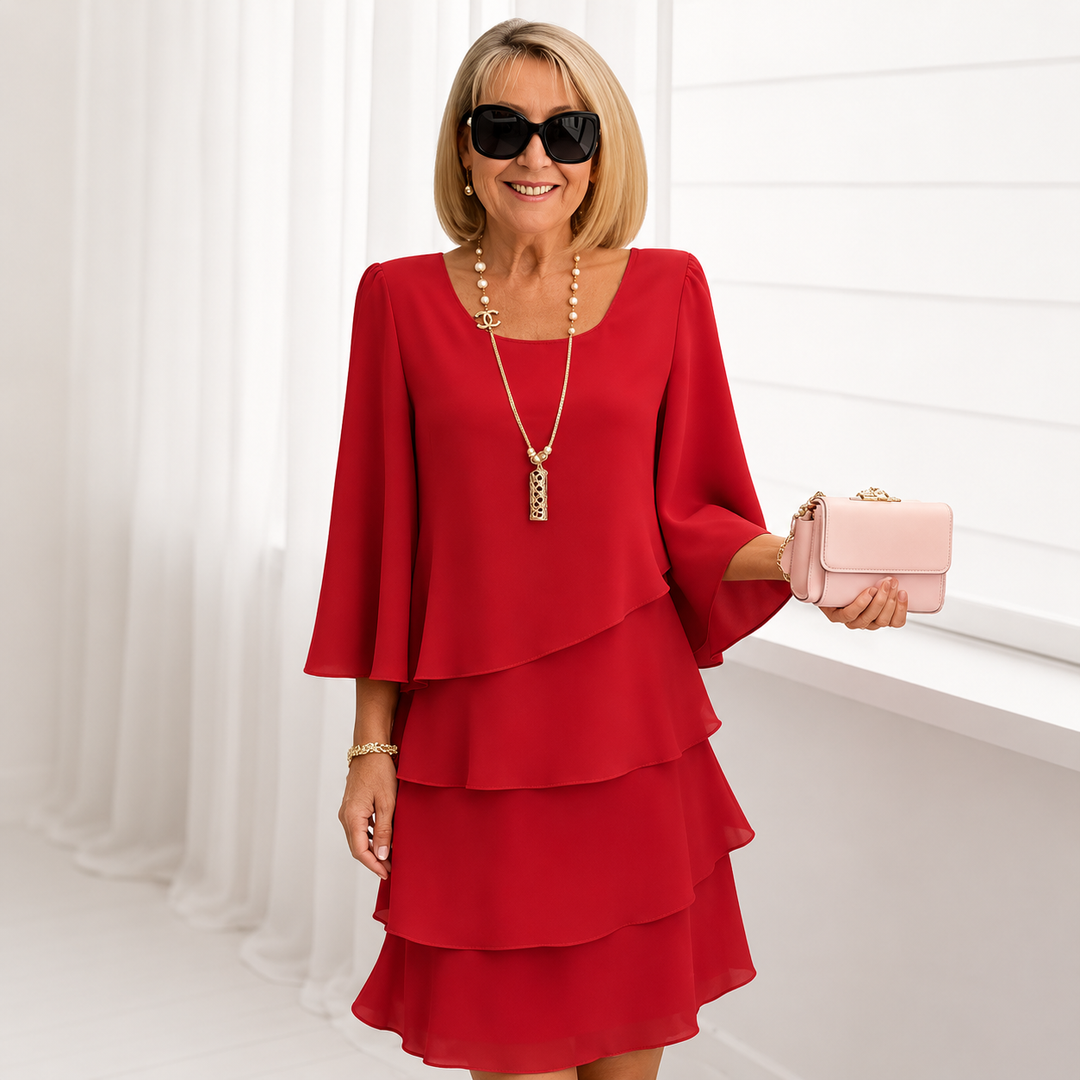 Catherine | Elegant and Comfortable Ruffled Dress