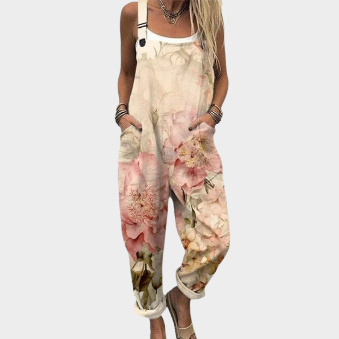Comfort | Printed Loose Overall with Adjustable Straps