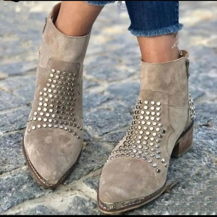 Fernande™ | Easy Studded Ankle Boots