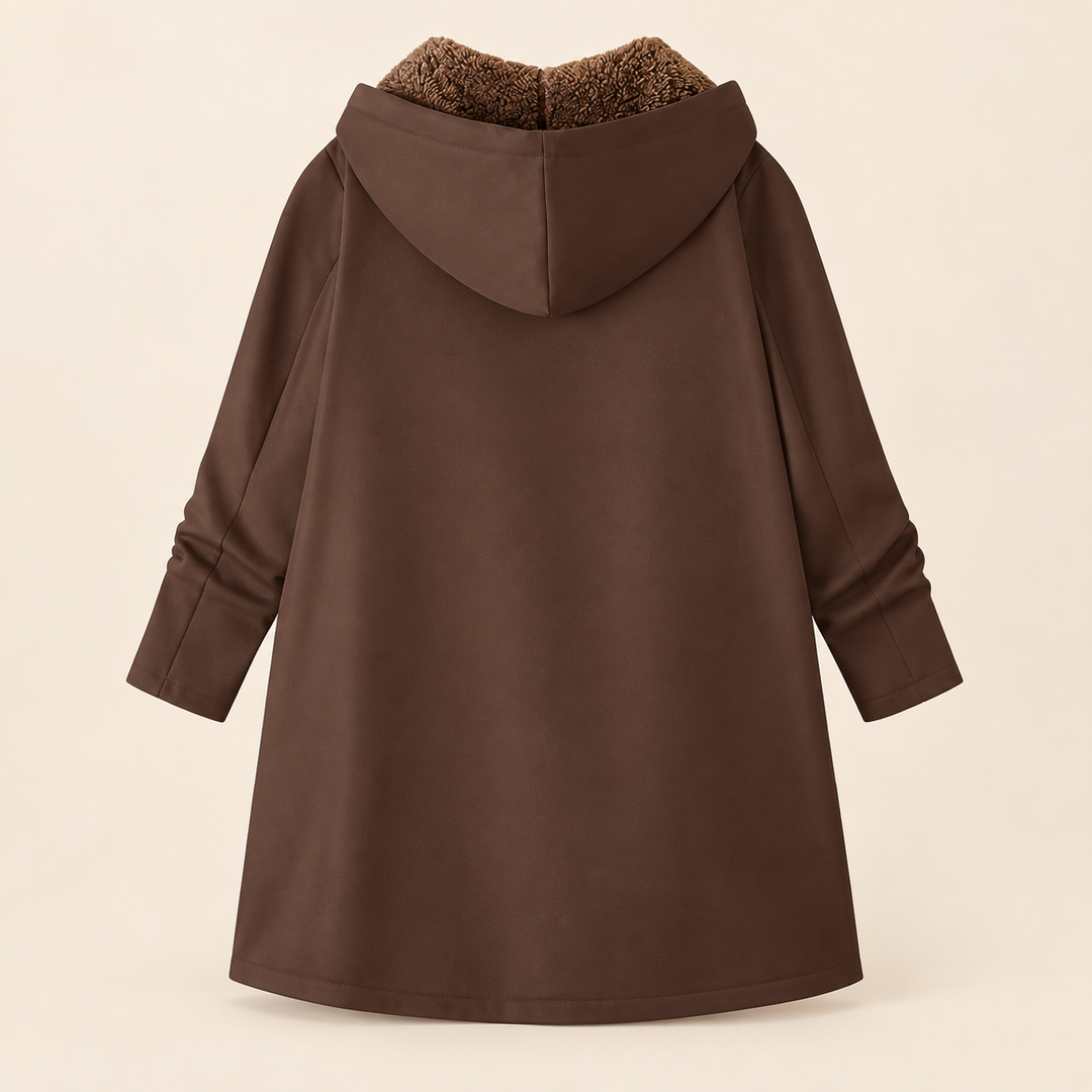 Heather | Cozy Hooded Longline Coat