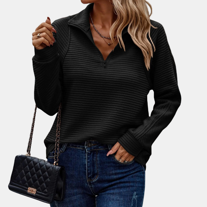 Maevira | Half Zip Detail Sweater