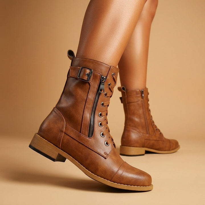 Hillary | Vintage Leather Boots