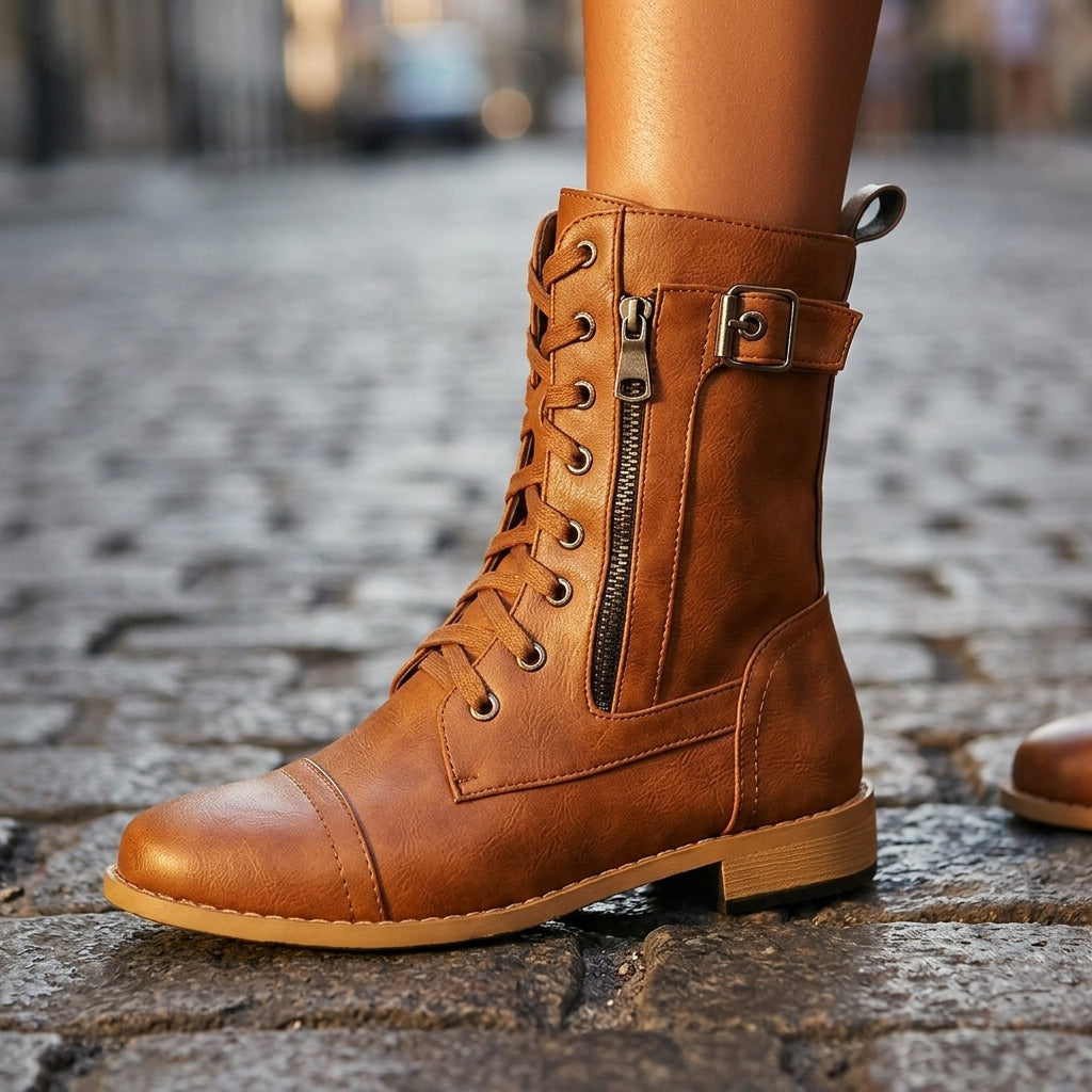 Hillary | Vintage Leather Boots