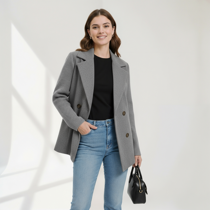 Sasha | Casual Ribbed Knit Blazer