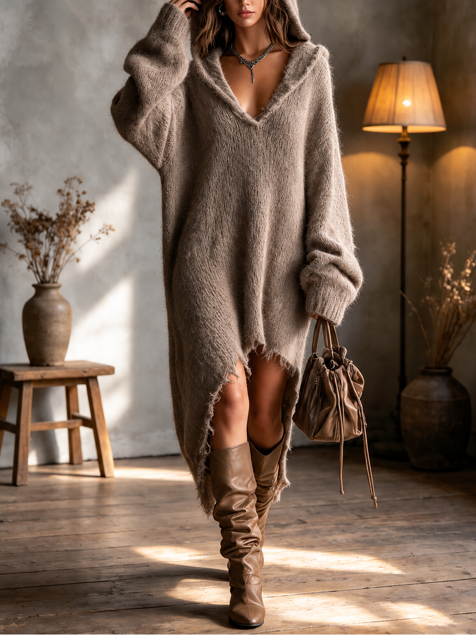 Hailey | Hooded Midi Dress
