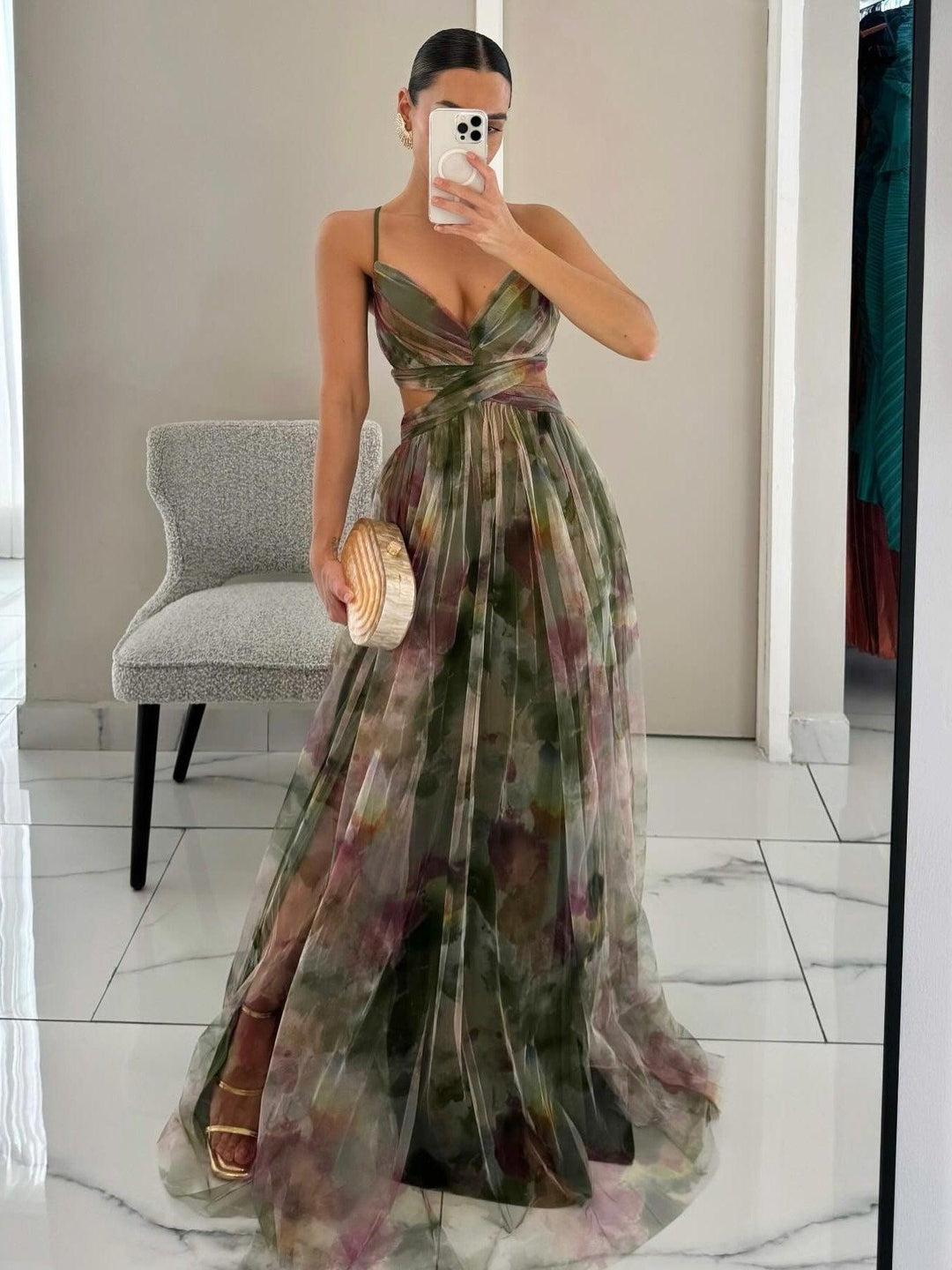 Camille | Elegant Floral Maxi Dress