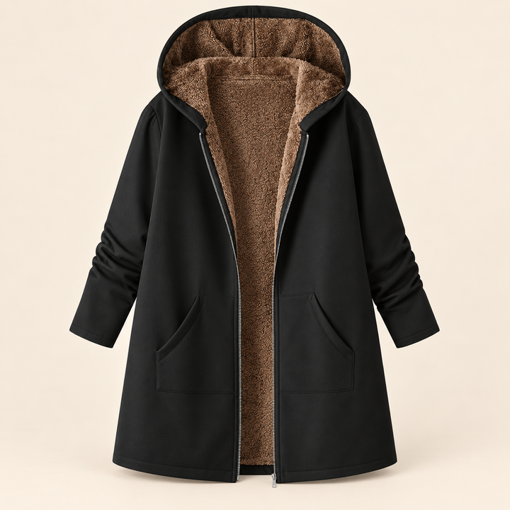 Heather | Cozy Hooded Longline Coat